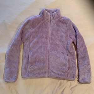 UNIQLO Fleece ZIP Up Jacket- Light Purple- Medium